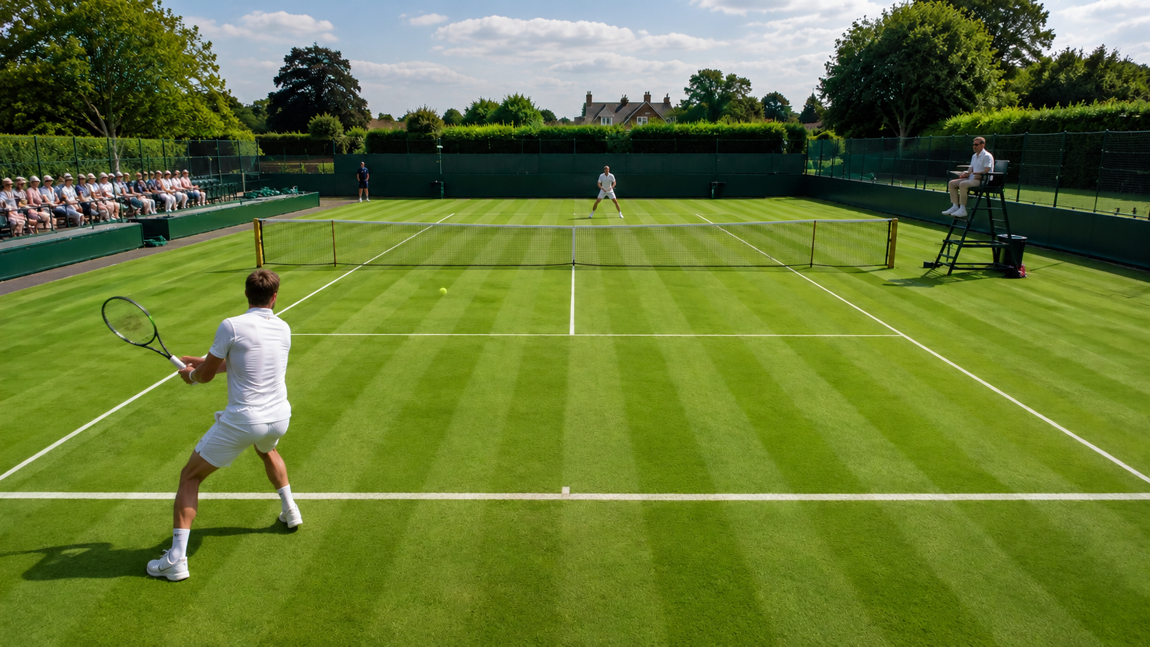 Coach on court